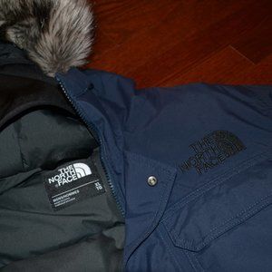 North Face Navy Blue Parka